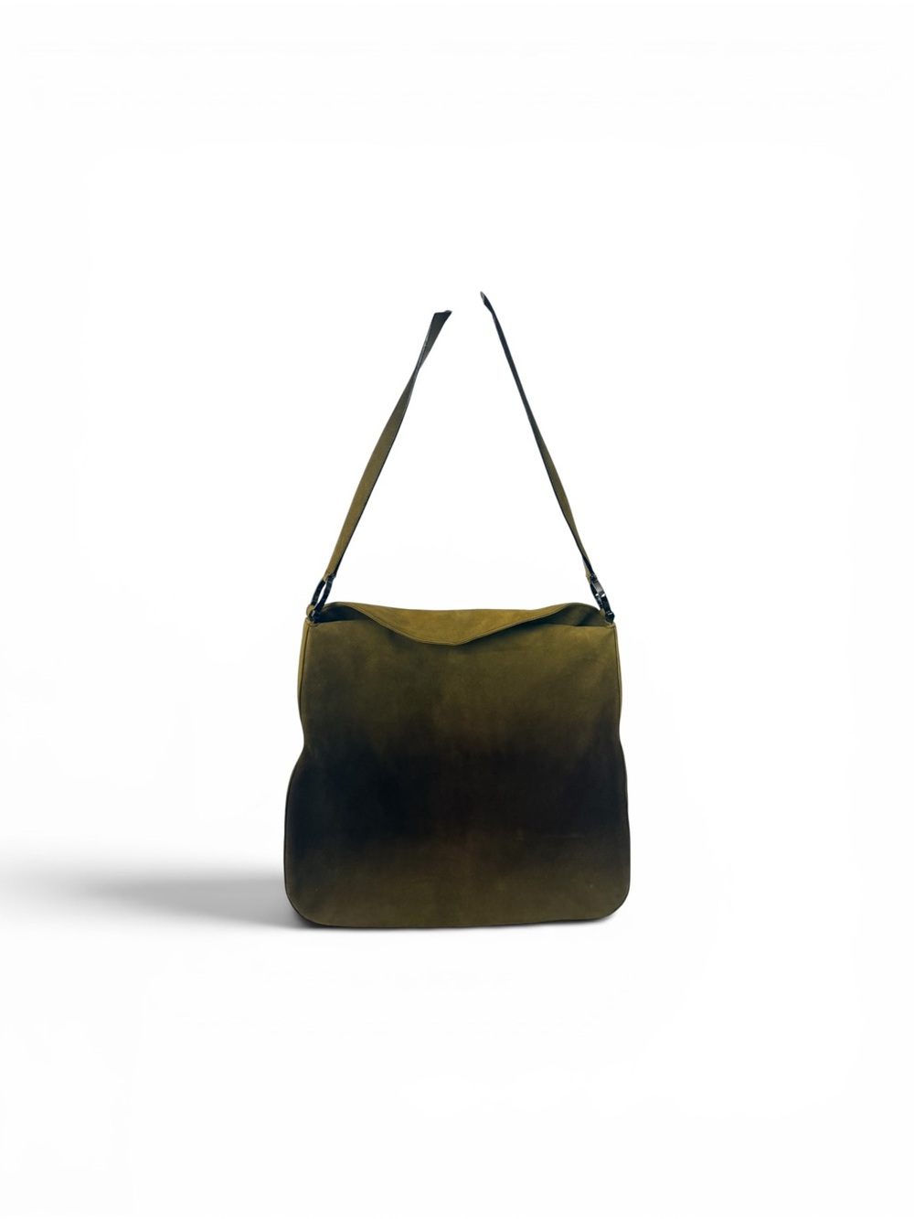 Salvatore Ferragamo Archival Ombré Suede Gancini Hobo